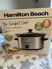 Image of Hamilton Beach The Comfort Cook 3.5L Slow Cooker – Silver