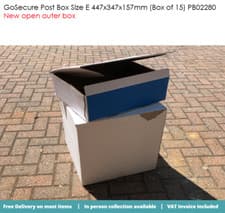 Image of GoSecure Post Box Size E 447x347x157mm (Pack of 15) PB02280