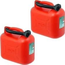 Image of X2 Fuel Can 5L Red Large Petrol Diesel Jerry Can Canister Flexible Spout