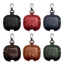Image of For AirPods 4th Gen 2024/Pro 2nd Gen/AirPods Leather Case with Keychain Hook