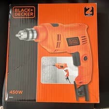 Image of Black & Decker Corded Hammer Drill BEH201 240V Single Speed Drill  450W