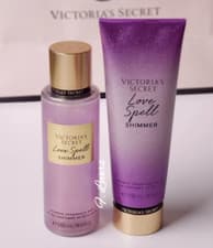 Image of Victoria’s Secret Love Spell Shimmer Mist Spray 250ml and Body Lotion Set New