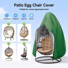 Image of Egg Chair Cover Heavy Duty Waterproof UV Hanging Egg Chair Cover Outdoor