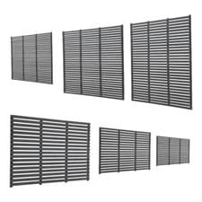 Image of 6ft Heavy Duty Horizontal Slatted Garden Fence Panel Pressure Treated Panels