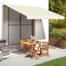 Image of Replacement Awning Top Manual Outdoor Garden Canopy Patio Sun Shade Shelter