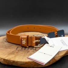 Image of Tommy Hilfiger Womens Belt Leather Jeans Belt Beige