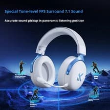 Image of Pro Music Esports Gaming Headphones Tri-Mode Wireless Noise Cancel Mic Headset