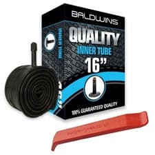 Image of Baldwins 16 x 2.125 Schrader Car Valve Bike Cycle Inner Tube + FREE TYRE LEVER