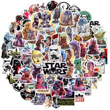 Image of 50PCS Star Wars Stickers Galaxy Vinyl Decals Laptop Phone Water Bottle Kids Gift