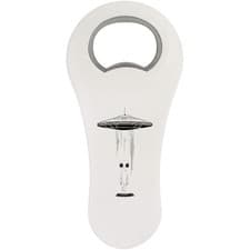 Image of 'Alien with UFO' Bottle Opener Fridge Magnet (BO00092092)