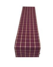 Image of Highland thistle Tartan Plaid Faux Wool lined table/Bed wedding runner