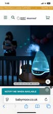 Image of Babymoov Hygro Plus Humidifier for Baby Night light Ultrasonic Cool Mist