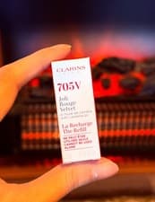 Image of Clarins Joli Rouge Velvet  The Refill Lipstick - Shade 705V soft berry