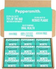 Image of Peppersmith - British Peppermint Mints - Sugar Free Mints - Vegan - 12x15g