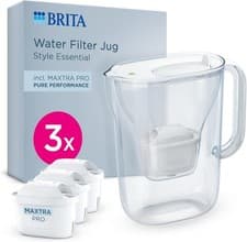 Image of BRITA Style Essential 2.4L Water Filter Jug White Inc x3 Maxtra Pro Cartridges