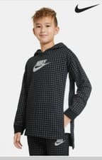 Image of Nike Boys Black Pullover Hoodie Size M ~ 10-12 Years 