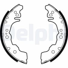 Image of Rear DELPHI LS2023 Brake Shoe Set for DAIHATSU,SUBARU