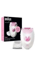 Image of Braun Silk-epil 3, Corded Epilator For Hair Removal, Pink 3-031