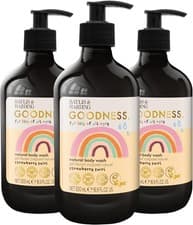 Image of Baylis & Harding Goodness Kids Strawberry Swirl Natural Body Wash, 500 ml (Pack