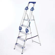 Image of TB Davies Premier XL Platform Step Ladders - Twin Handrails & Tool Tray Step