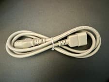 Image of IEC 1.5m 10A Extension Power Cable / C20 Male to C19 Female Lead in Grey - NEW!