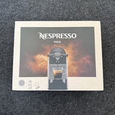 Image of Swiss Made Nespresso Pixie by Krups Pod Coffee Machine - Titanium - Brand New