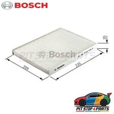 Image of Bosch 1987432113 Cabin Pollen Filter 235 mm Fits Volvo S40 2009-2012 M2113