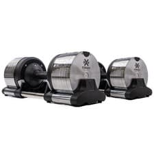 Image of FORGEX 24kg Premium Adjustable Dumbbells 1kg Increments (3-24kg) Pair  - Chrome