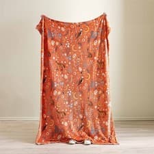 Image of Catherine Lansfield Enchanted Twilight Animals So Soft Cosy Fleece Throw