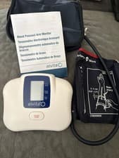 Image of Alvita Digital Blood Pressure Arm Monitor Battery Operated for Home Use
