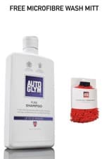 Image of Autoglym Pure Shampoo Car Wash Cleaning Bodywork Gloss FREE WASH MITT (500ml)