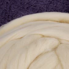 Image of 60S 1kg Natural Environmental Pure White Warm Wool Roving Fiber