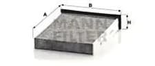 Image of Cabin filter below the middle console Activated Carbon Filter CUK 2316