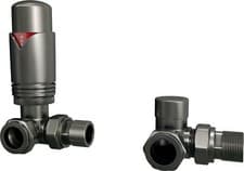 Image of UK Radiators Thermostatic TRV Valves 1/2"x15mm Angled/Corner/Straight *TRVPack*