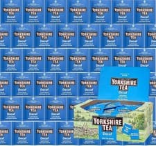 Image of Yorkshire Tea Decaf Individually Wrapped Tagged Enveloped Tea Bags | One Cup