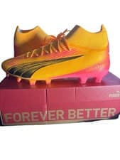 Image of PUMA Ultra Pro FG AG Sports Football Boots Orange And Pink Uk Size 10.5