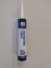 Image of NO NONSENSE DECORATORS CAULK WHITE Acrylic Sealant Filler DIY Gap 310ml