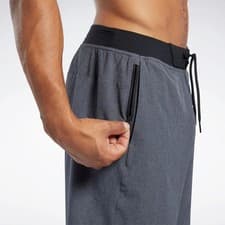 Image of REEBOK Men's Size S Dark Grey Heather Grey Epic Gym Workout Shorts Q1 BNWT
