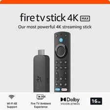 Image of AMAZON FIRE TV STICK 4K MAX STREAMING DEVICE 16GB Wi-Fi 6E ALEXA VOICE