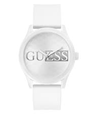 Image of Guess White Mens Analogue Watch Reputation GW0780G1