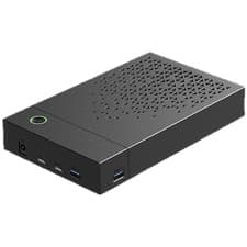 Image of USB 30 Hard Drive Enclosure for SATA SSD HDD with Dual Type C and USB 30 Ports