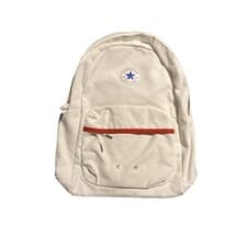 Image of Converse Go Backpack Chuck Taylor All Star Bag White Red Water Bottle 19x15 New