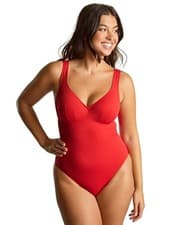 Image of Panache Aurora Lara Swimsuit Plunge Non-Padded Underwired Womens Swimwear SW2020