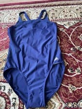 Image of Adidas Ladies Navy Swim Costume Size 34” New