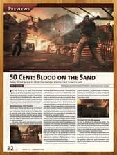 Image of 2009 50 Cent Blood on the Sand PS3 Xbox 360 Print Ad/Poster Video Game Promo Art