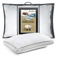 Image of Sealy Memory Airflow Pillow | Cooling Ventilated Foam | Medium Support Sleep