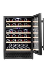 Image of CATA UBBKWC60 - Dual Zone Wine Cooler Fridge 60cm, Black, 46 Bottles LED Display