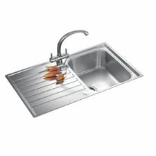 Image of FRANKE ASCONA INSET SINK STAINLESS STEEL 1 BOWL 860 X 510MM (sink only )