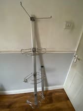 Image of simplehuman BT1062 Large Tension Shower Caddy, Telescopic Corner Bathroom Shelf