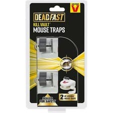 Image of Deadfast Kill Vault Mouse Traps Quick Humane Rodent Pest Control Set 2 Reusable